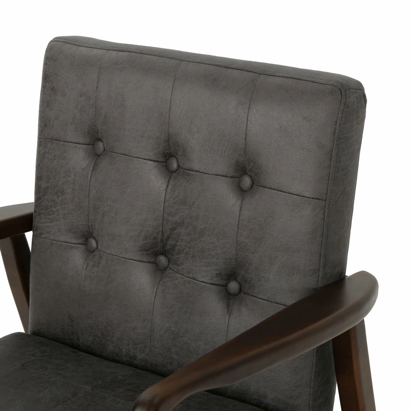 Hot Sale ๐ Arm Chairs HN Home Adams Mid-Century Modern Tufted Microfiber Club Chair ๐ฅฐ - Image 3