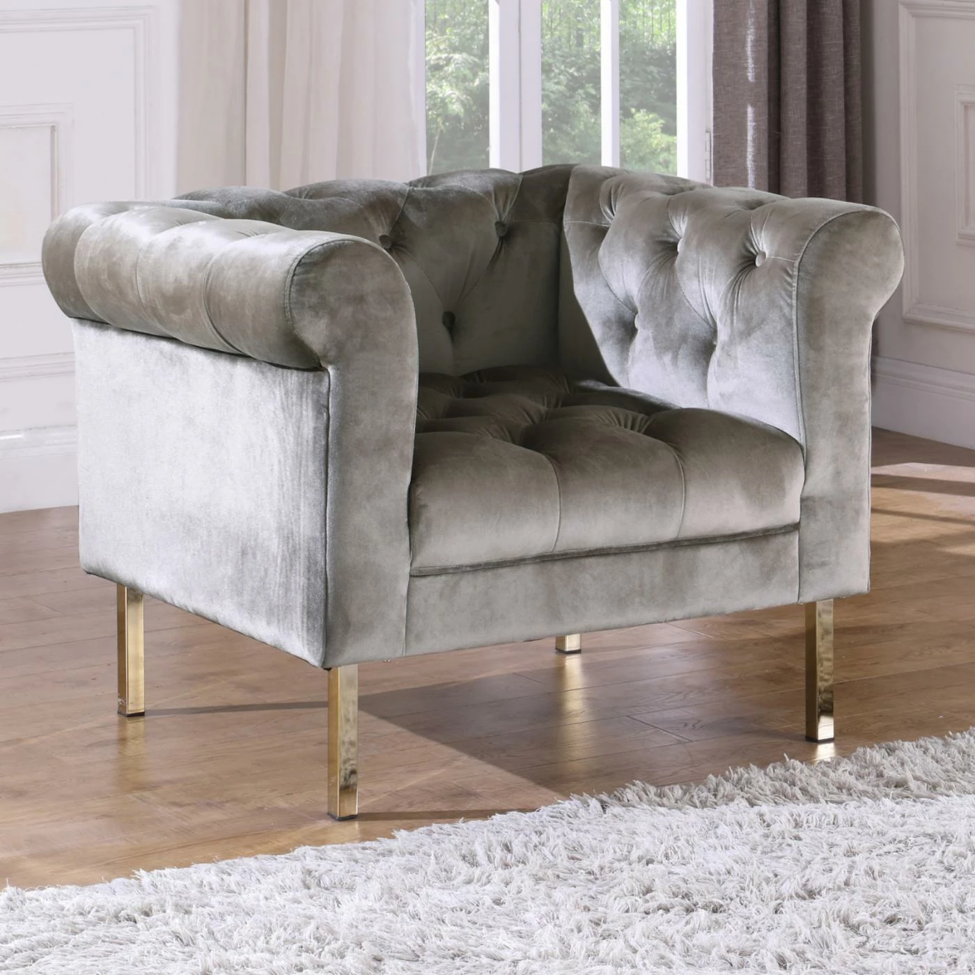 Cheap π₯ Club Chairs Chic Home Julian Velvet Club Chair π₯° - Image 4