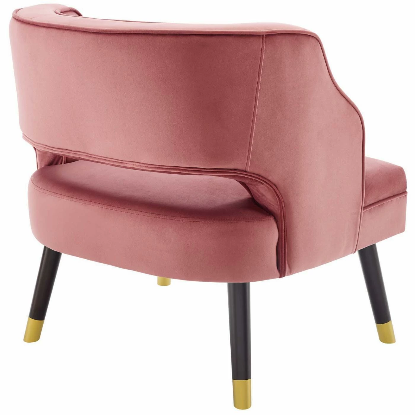 Best Sale โ๏ธ Armless Chairs Modway Traipse Tufted Open Back Performance Velvet Armchair ๐ - Image 4