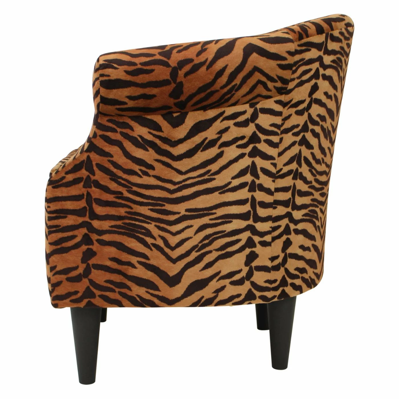 Discount π Barrel Chairs Fox Hill Nikole Tiger Print Club Chair π― - Image 4