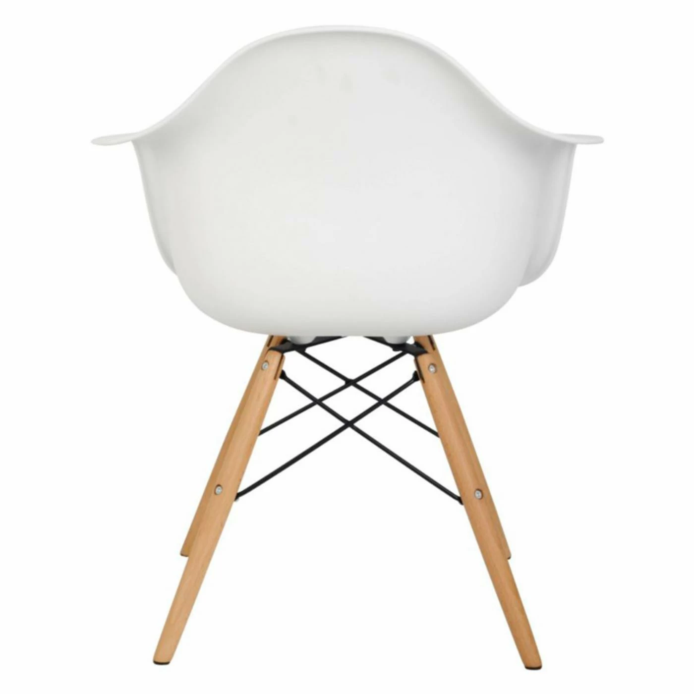 Best Pirce βοΈ Arm Chairs Hodedah Imports Bucket Studio Chair In White π - Image 4