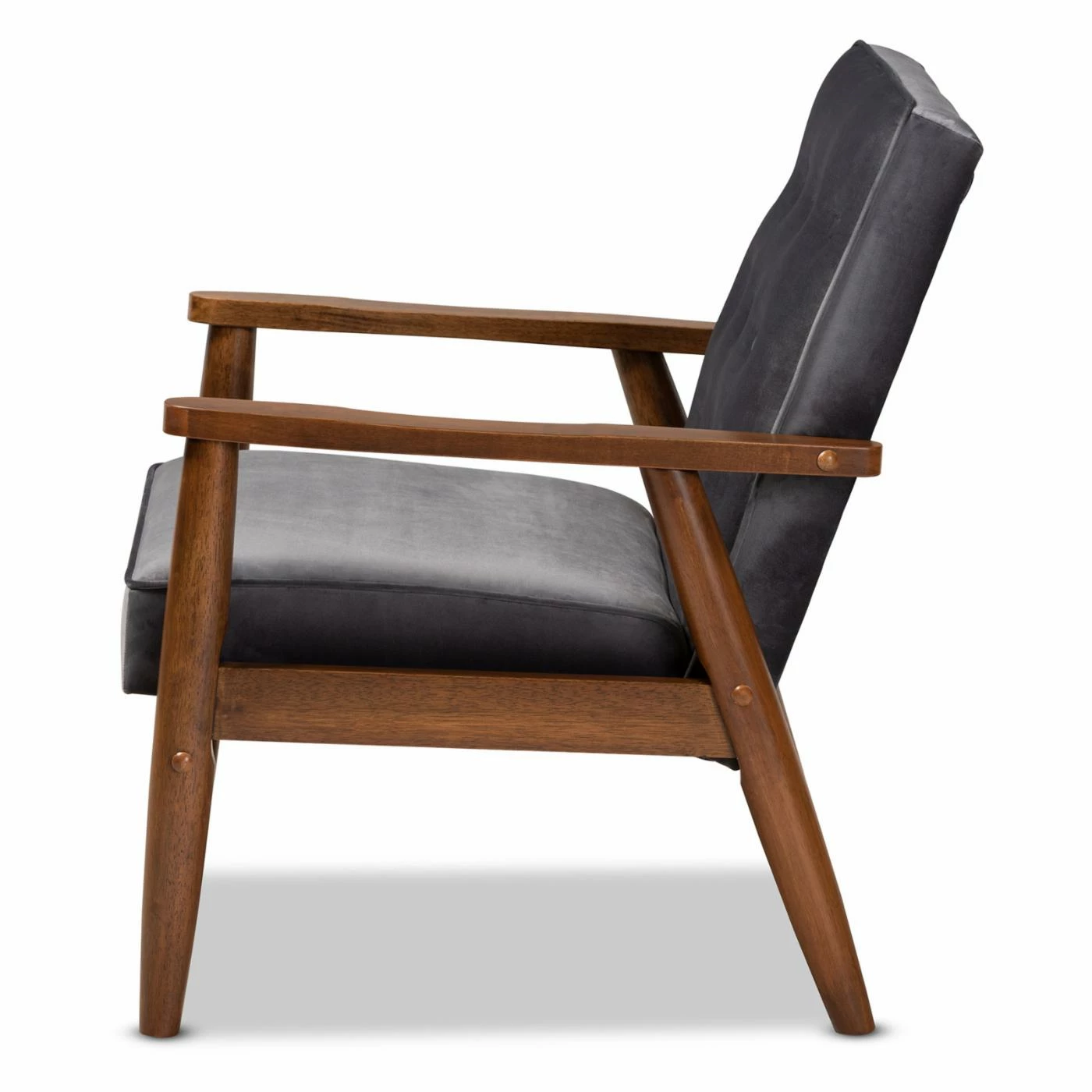 Top 10 ๐ Arm Chairs Baxton Studio Sorrento Velvet Tufted Lounge Chair ๐ - Image 4