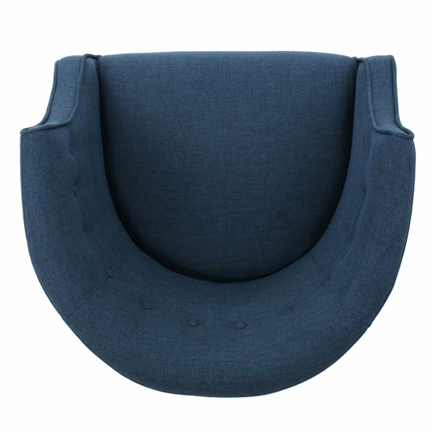 Best Sale โญ Best Selling Home Barrel Chairs Brandi Navy Blue Fabric Club Chair ๐ - Image 6