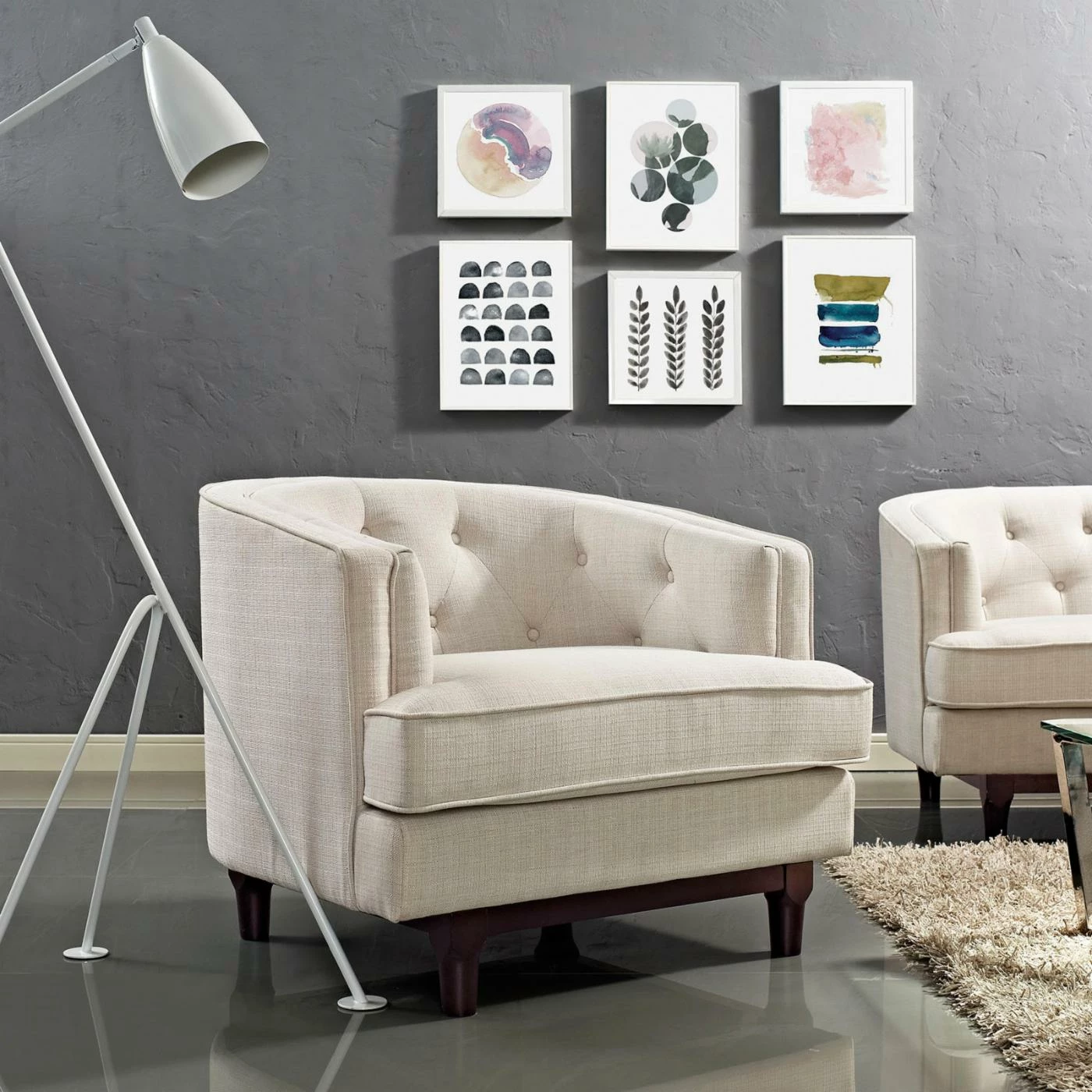 Budget ๐ Barrel Chairs Modway Coast Armchair ๐ - Image 6