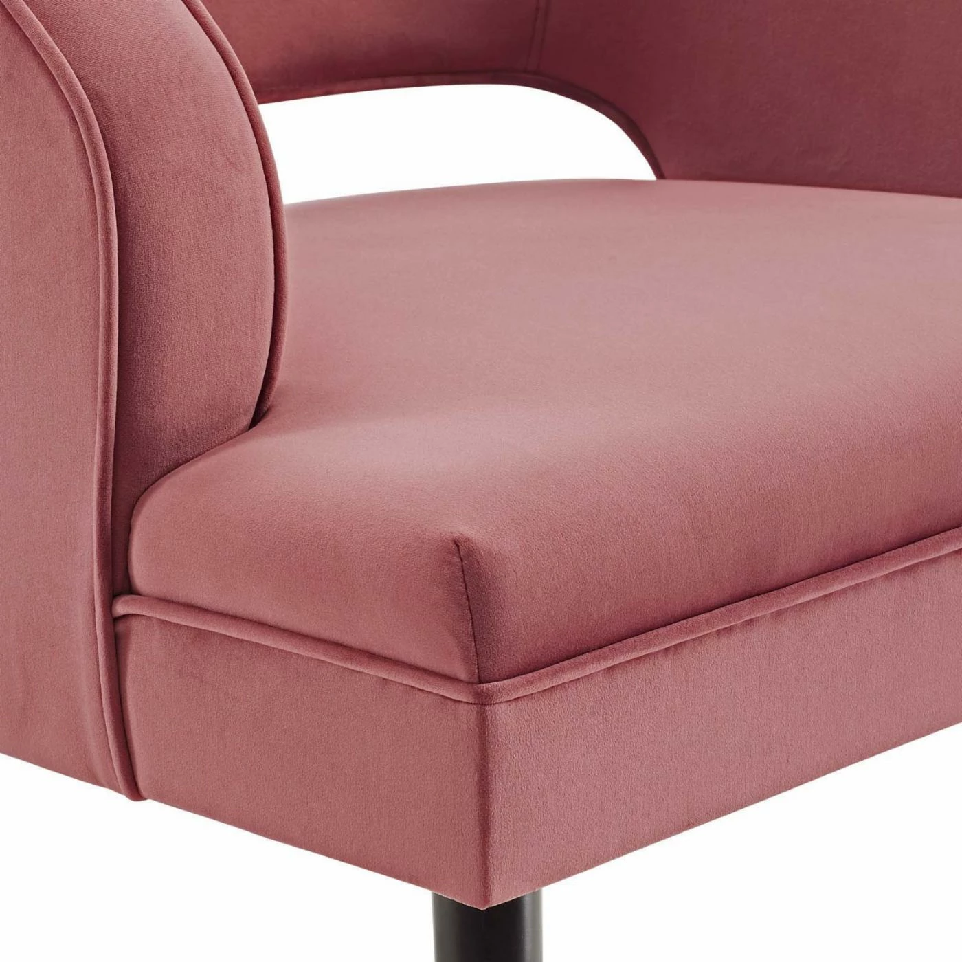 Best Sale โ๏ธ Armless Chairs Modway Traipse Tufted Open Back Performance Velvet Armchair ๐ - Image 6
