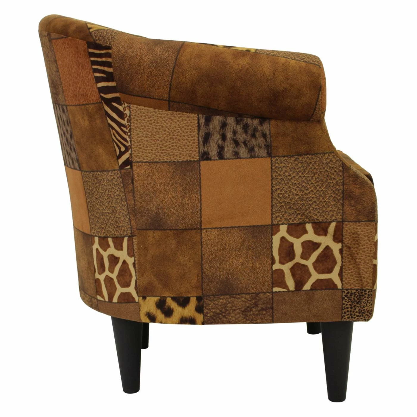 Brand new π Barrel Chairs Fox Hill Nikole Patchwork Animal Print Club Chair π - Image 6