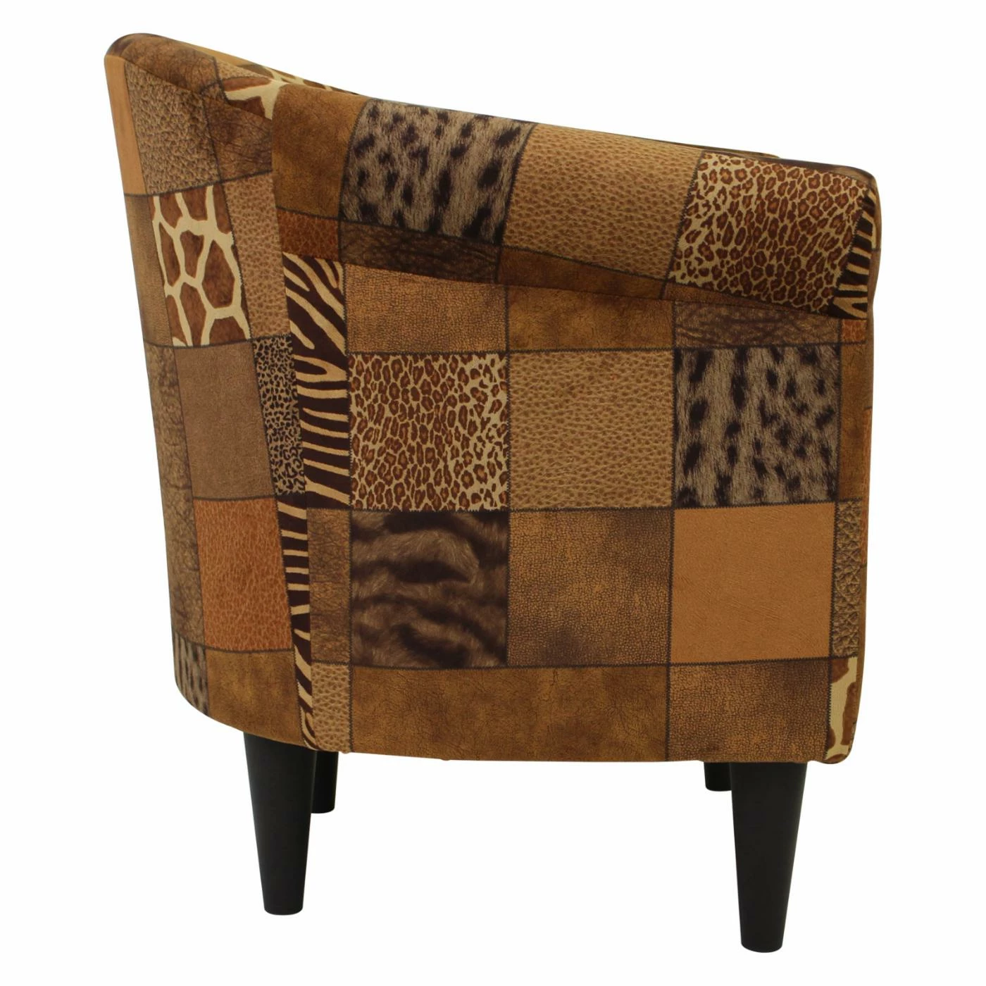 Top 10 𧨠Barrel Chairs Fox Hill Savannah Patchwork Animal Print Club Chair π - Image 6