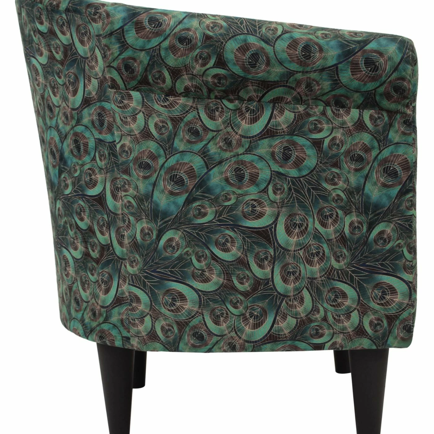 Buy โจ Barrel Chairs Fox Hill Savannah Peacock Print Club Chair ๐ฏ - Image 6