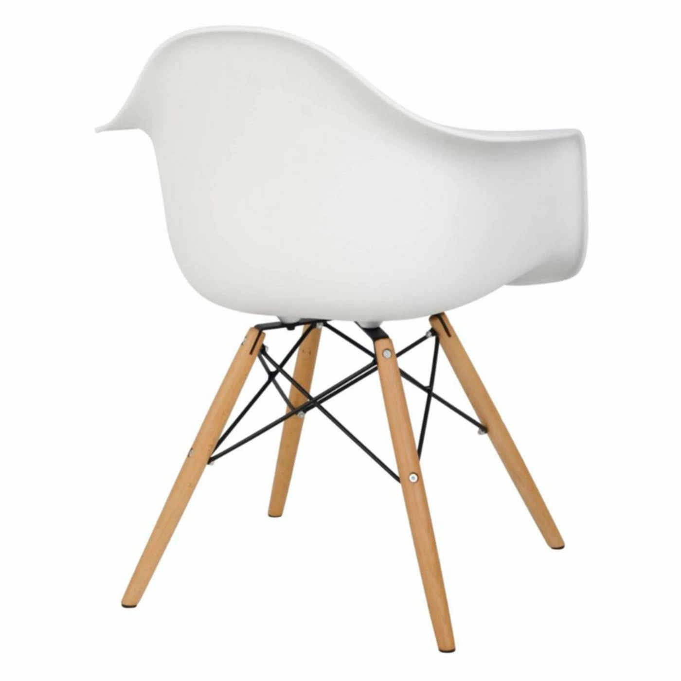 Best Pirce βοΈ Arm Chairs Hodedah Imports Bucket Studio Chair In White π - Image 6