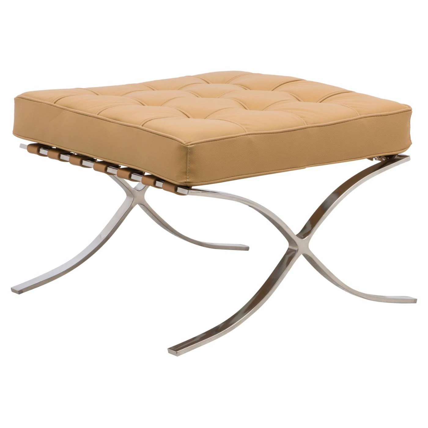 Best deal ๐ Armless Chairs LeisureMod Bellefonte Pavilion Leather Chair And Ottoman ๐ - Image 6