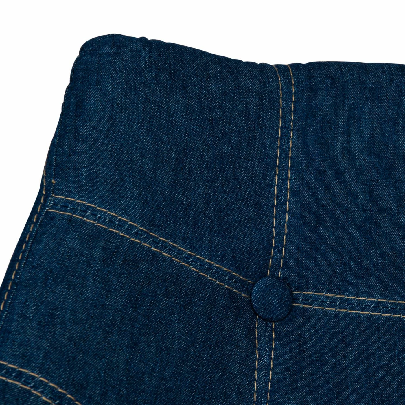 Best Sale ๐ Arm Chairs LeisureMod Milburn Tufted Denim Lounge Chair โญ - Image 6