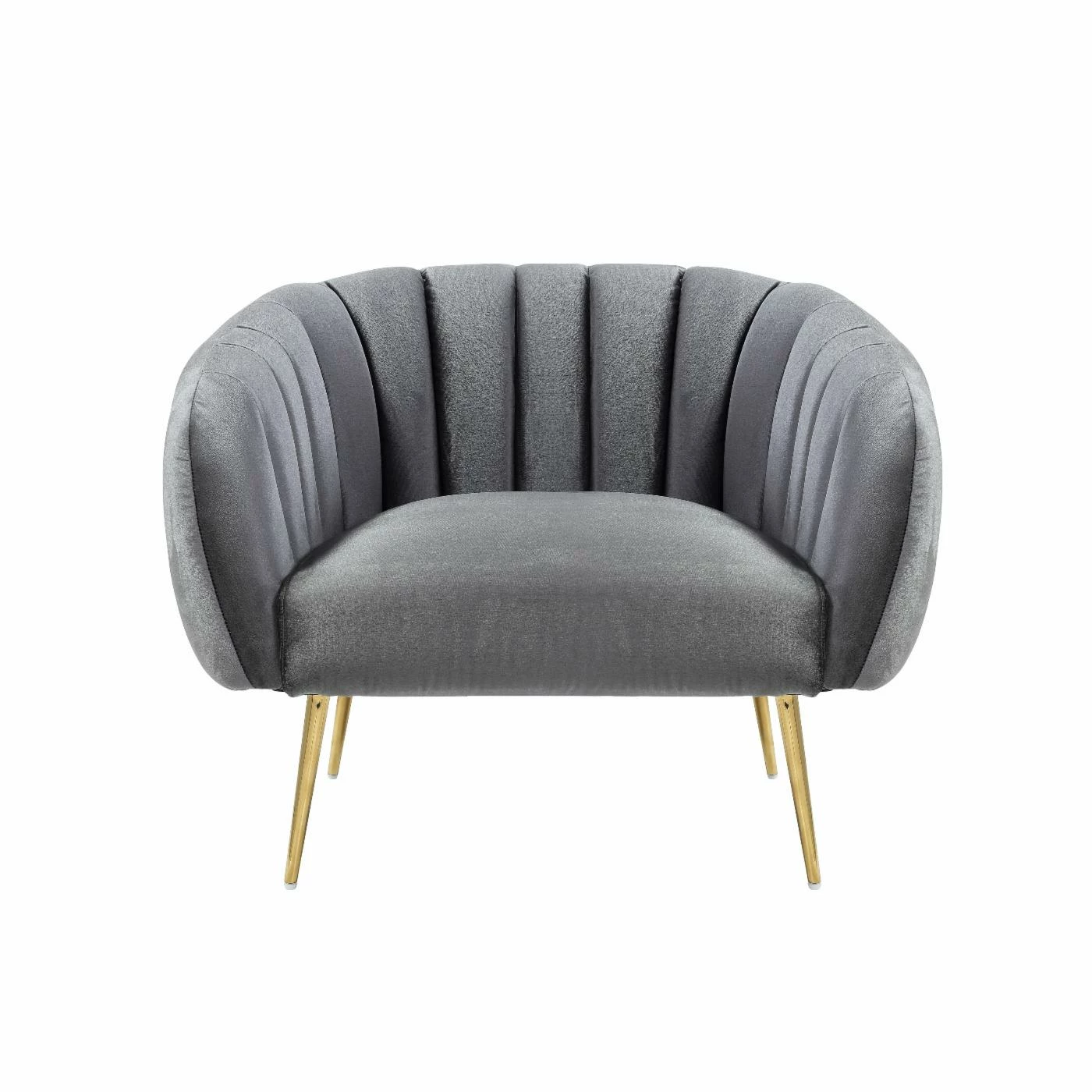 Buy ๐ Barrel Chairs Pangea Home Hilda Fabric Club Chair ๐ - Image 6