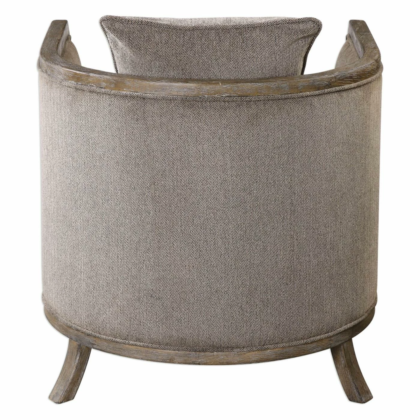 Brand new 𧨠Barrel Chairs HN Home Houma Transitional Gray Chenille Accent Chair βοΈ - Image 6