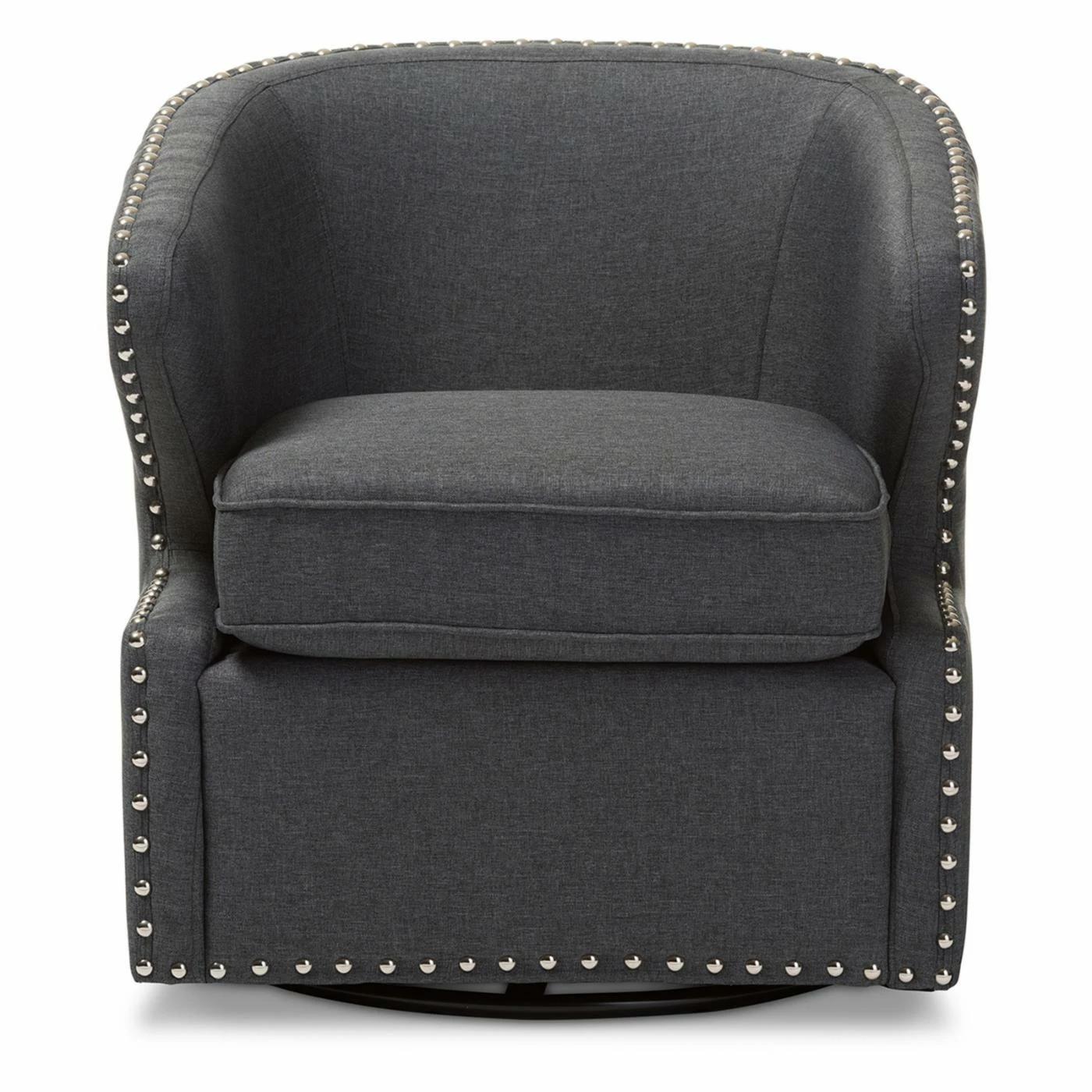 Flash Sale ๐ Barrel Chairs Baxton Studio Finley Swivel Armchair ๐ - Image 6