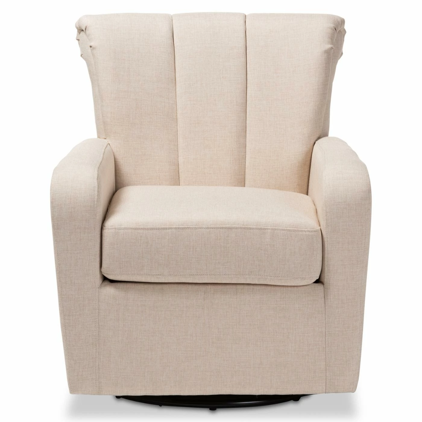 Best deal ๐ Arm Chairs Baxton Studio Rayner Upholstered Swivel Arm Chair ๐ - Image 6