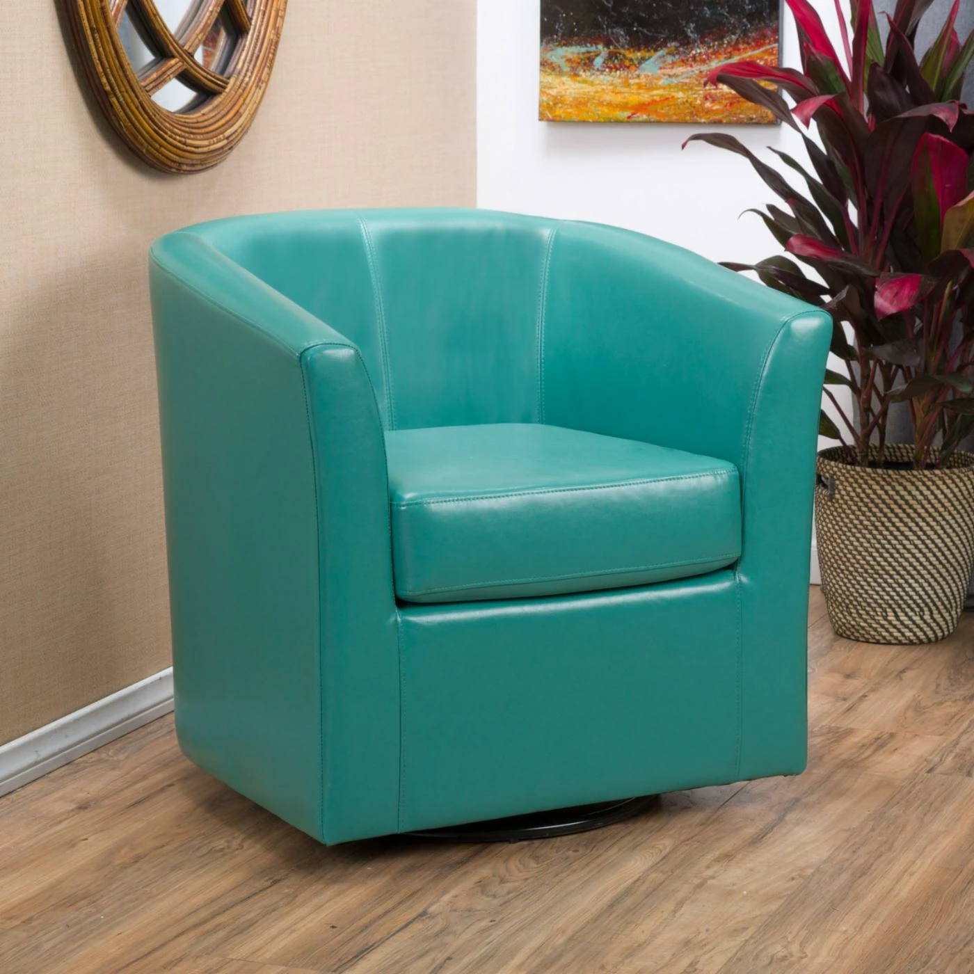 Budget ๐ Best Selling Home Barrel Chairs Swivel Barrel Chair ๐ - Image 7