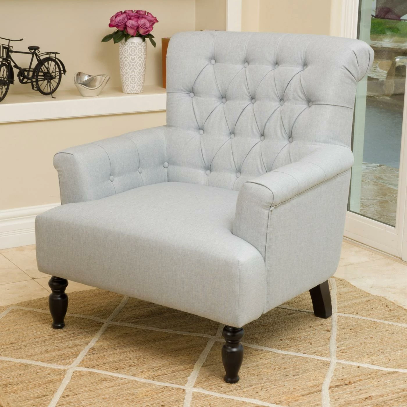 Buy ๐คฉ Best Selling Home Arm Chairs Shauna Tufted Club Chair ๐ - Image 7