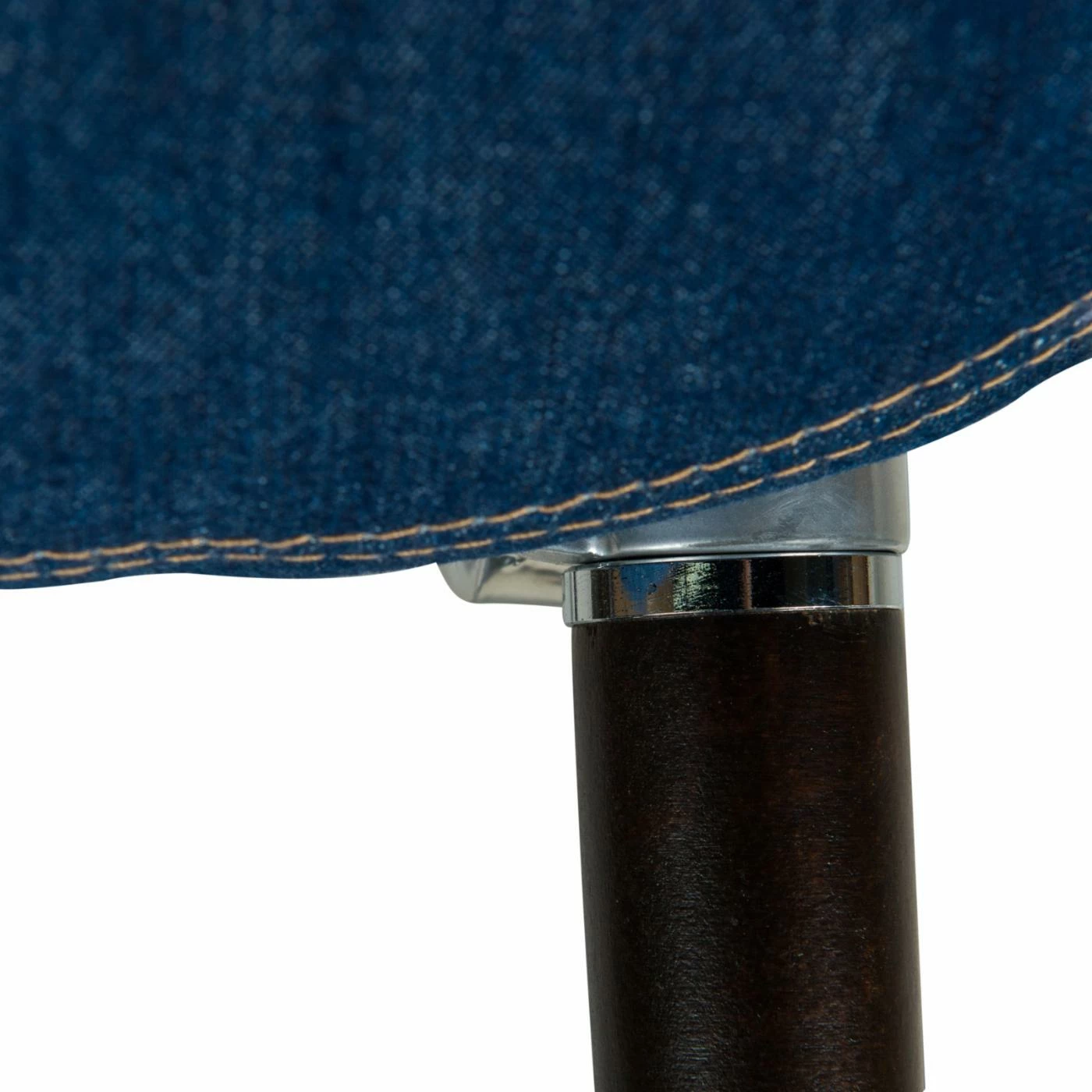 Best Sale ๐ Arm Chairs LeisureMod Milburn Tufted Denim Lounge Chair โญ - Image 7