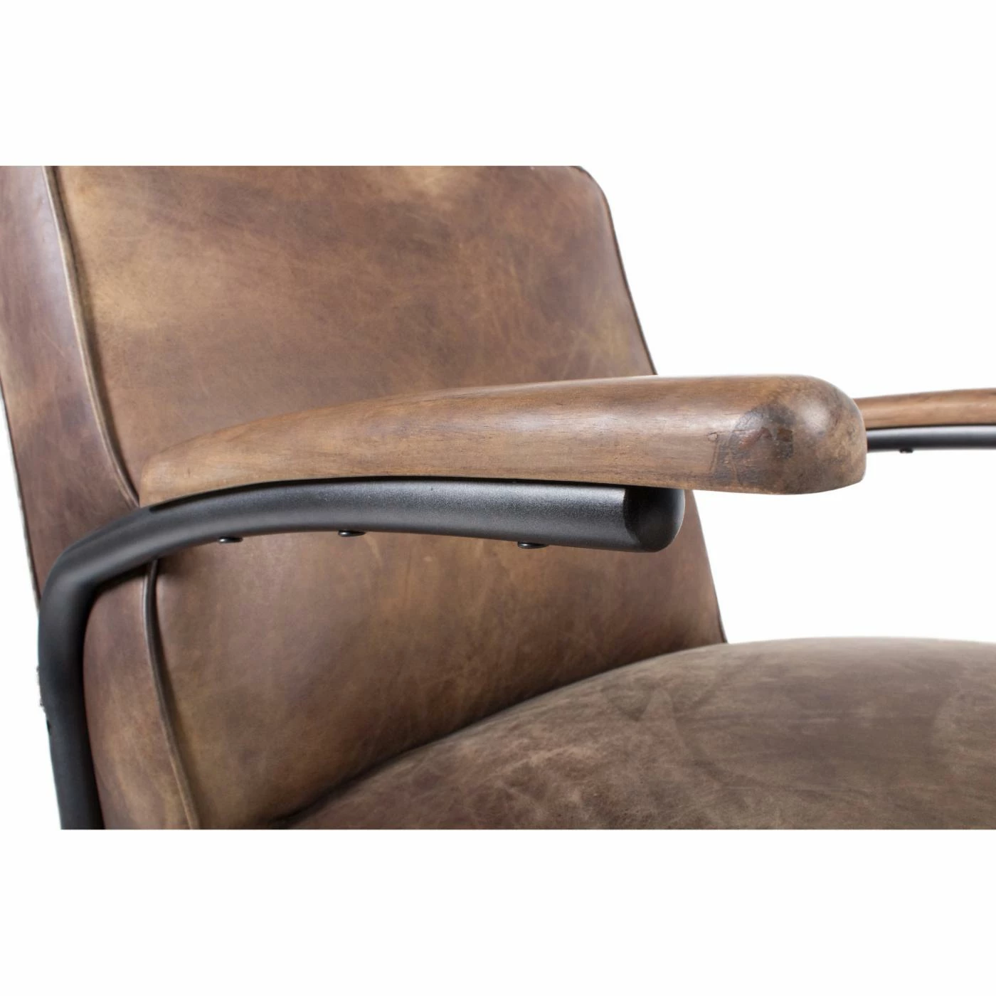 Budget ๐ Moes Home Collection Arm Chairs Moe's Home Collection Perth Leather Arm Chair - Light Brown ๐ - Image 7