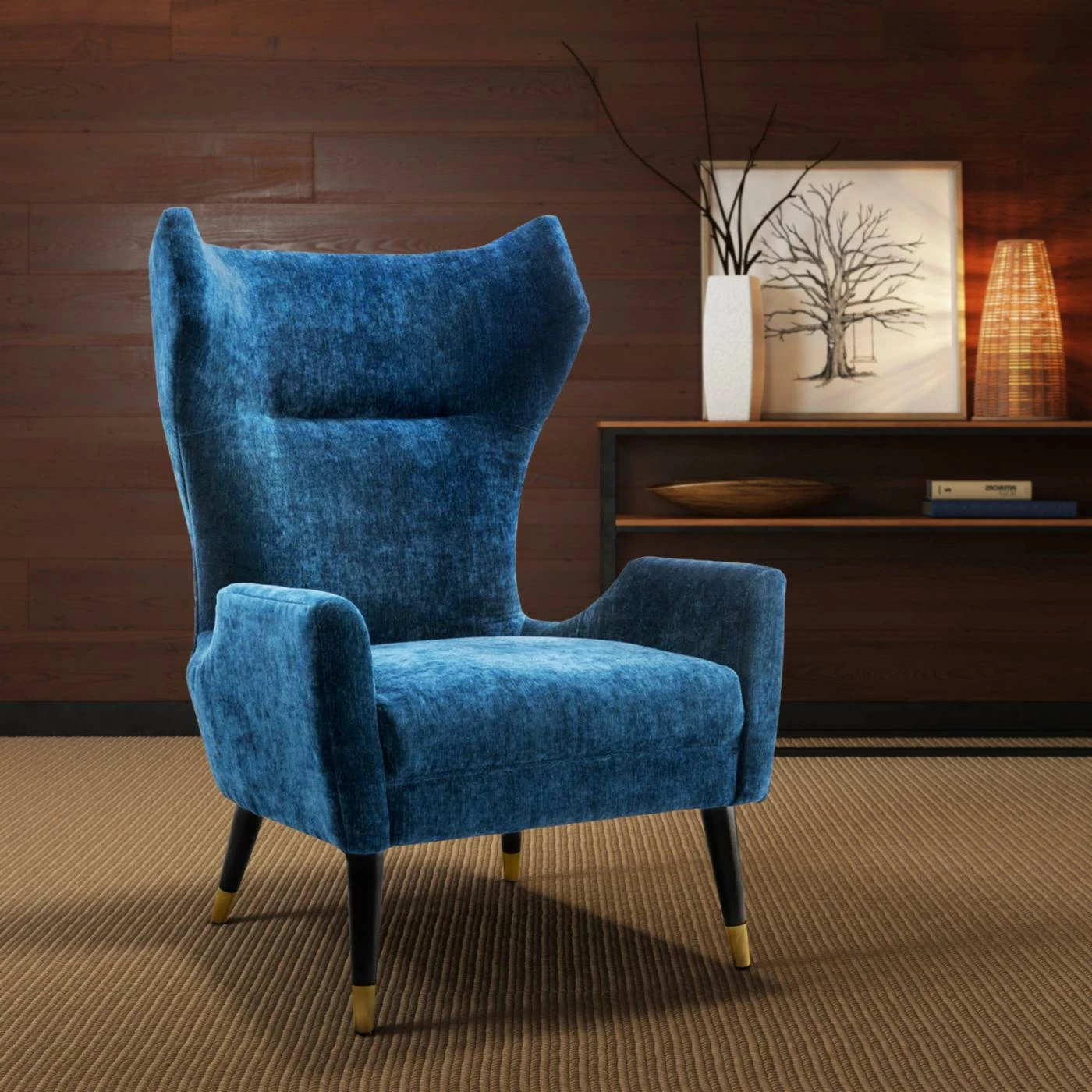 Hot Sale ๐ Wingback Chairs TOV Furniture Logan Grey Velvet Chair ๐ - Image 7