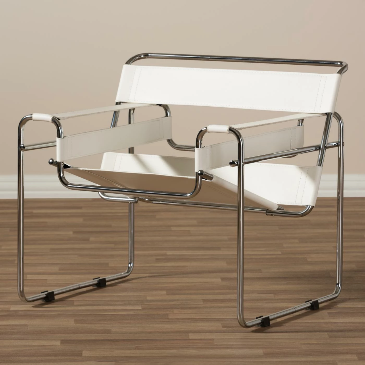 Discount ๐ Arm Chairs Baxton Studio Jericho Leather Accent Chair - White ๐ฅ - Image 7