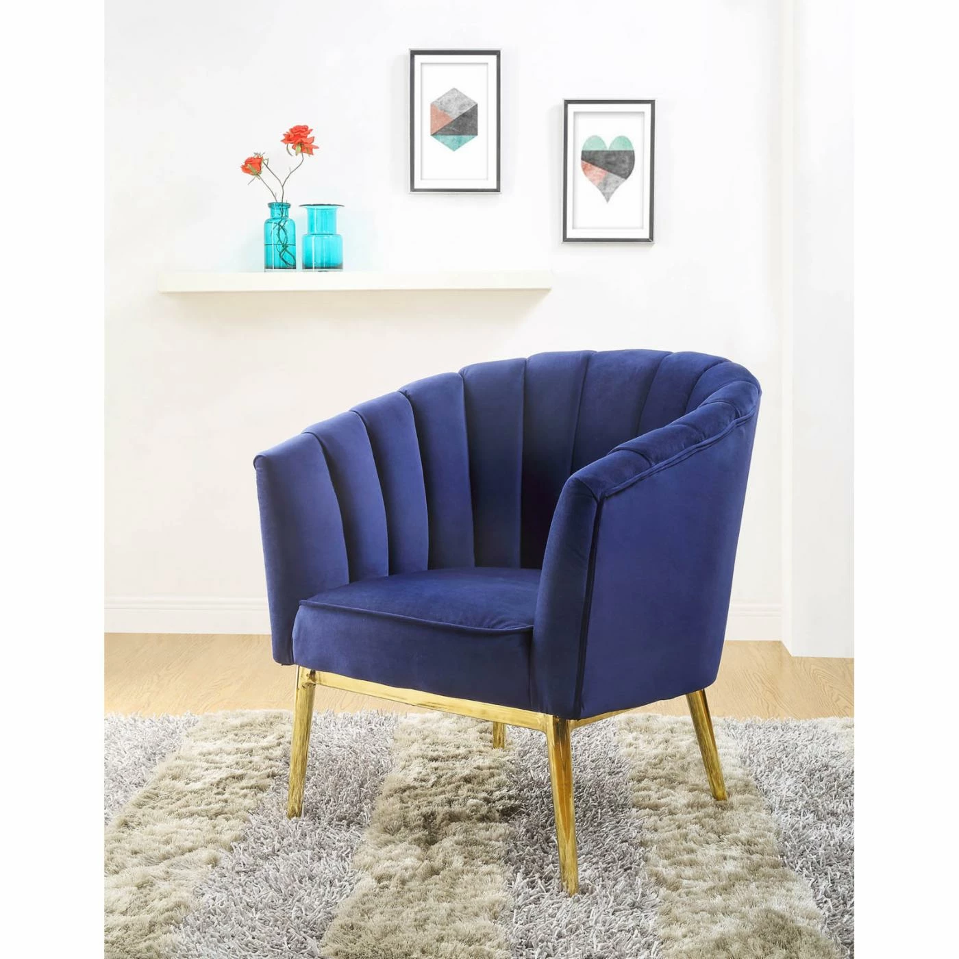 Outlet ⭐ Barrel Chairs Acme Furniture Colla Accent Chair 🧨 - Image 8