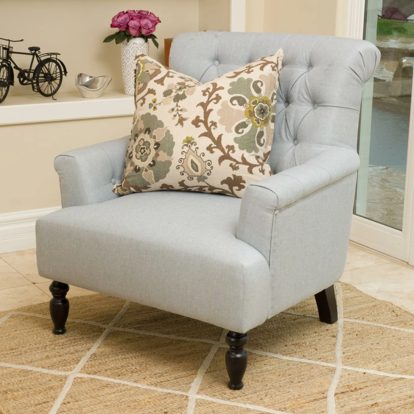 Buy ๐คฉ Best Selling Home Arm Chairs Shauna Tufted Club Chair ๐ - Image 8