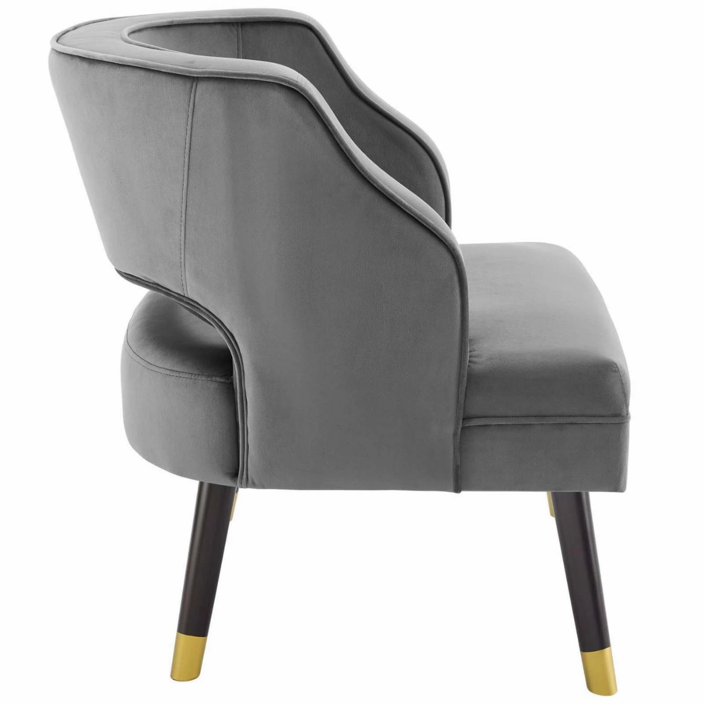 Best Sale โ๏ธ Armless Chairs Modway Traipse Tufted Open Back Performance Velvet Armchair ๐ - Image 8