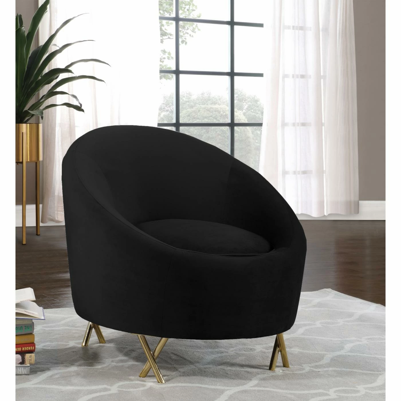 Cheapest ๐ฅ Barrel Chairs Meridian Furniture Inc Serpentine Upholstered Barrel Chair ๐งจ - Image 8