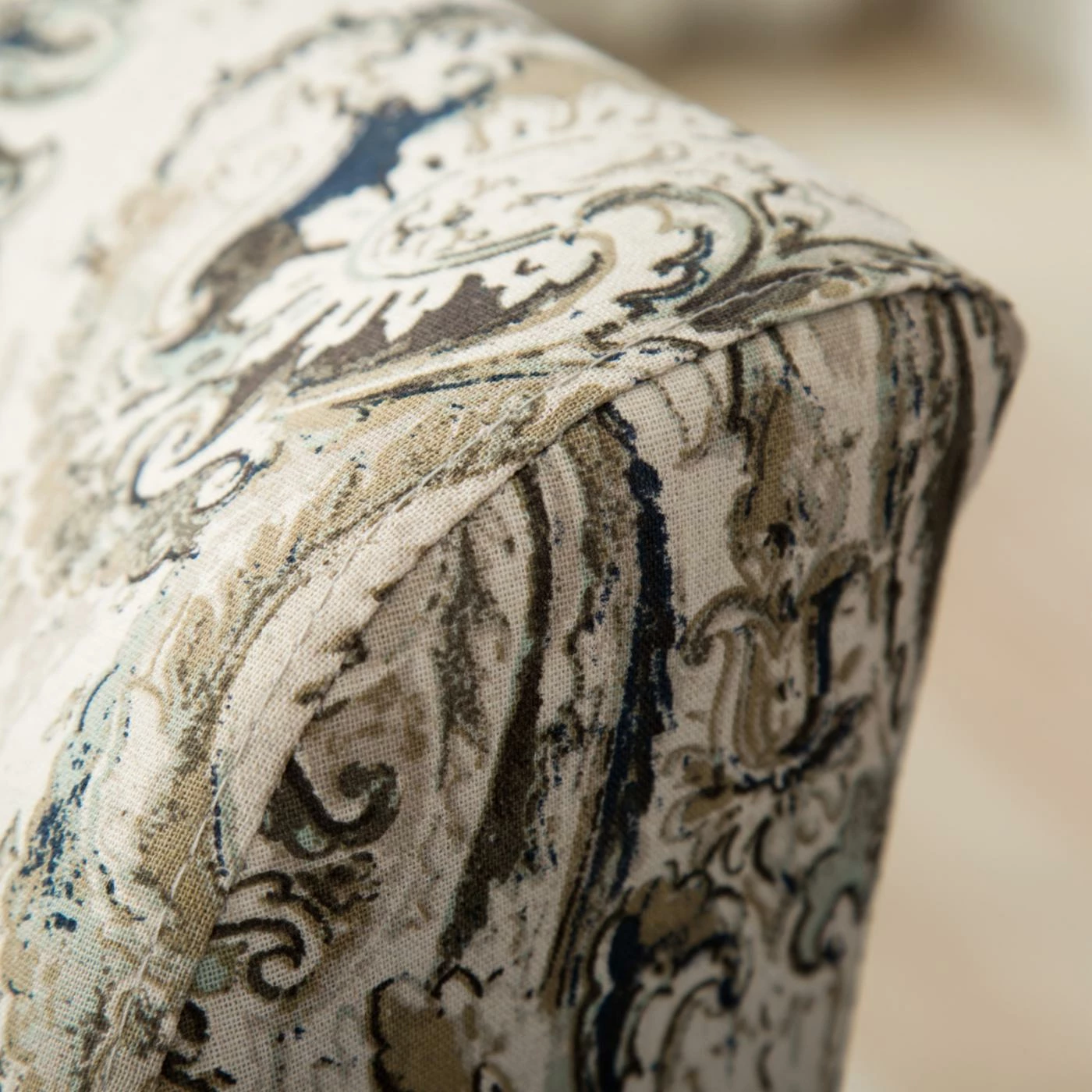 Cheapest โ Armless Chairs Roundhill Furniture Capa Paisley Print Fabric Armless Contemporary Accent Chair ๐ฅฐ - Image 8