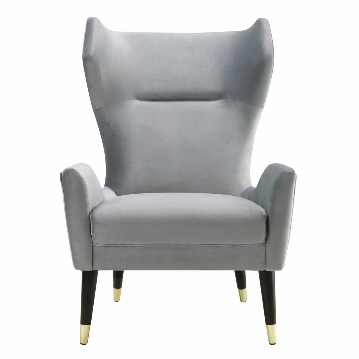 Hot Sale ๐ Wingback Chairs TOV Furniture Logan Grey Velvet Chair ๐ - Image 8