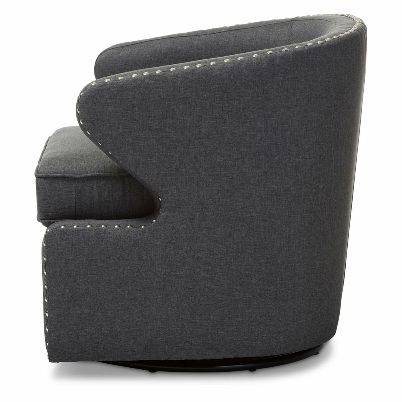 Flash Sale ๐ Barrel Chairs Baxton Studio Finley Swivel Armchair ๐ - Image 8