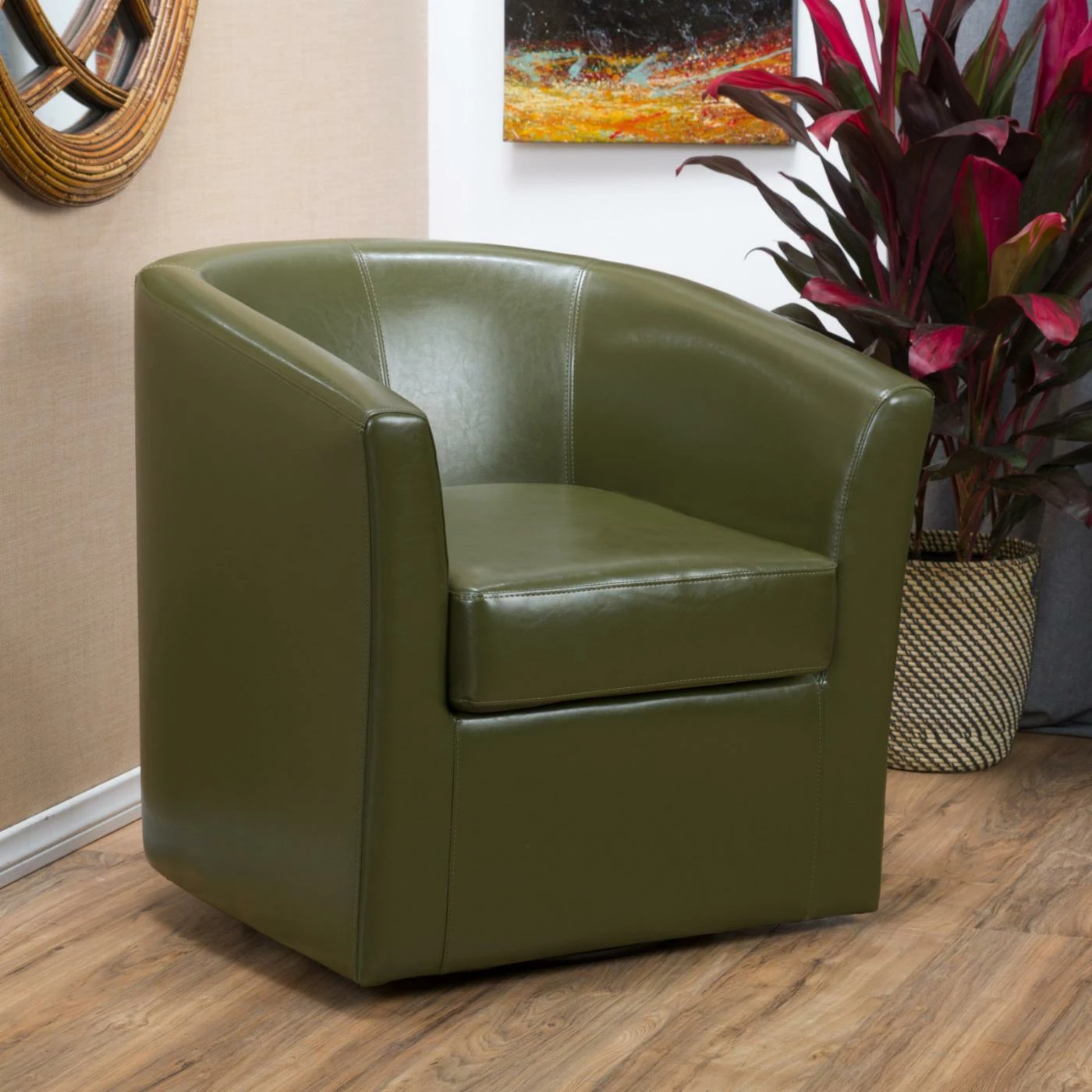 Budget ๐ Best Selling Home Barrel Chairs Swivel Barrel Chair ๐ - Image 9