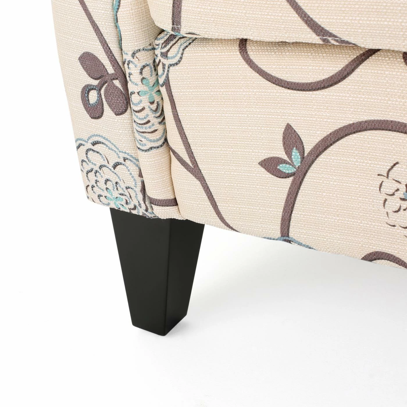 Cheapest π Best Selling Home Arm Chairs Greggory Floral Fabric Tufted Chair β - Image 9