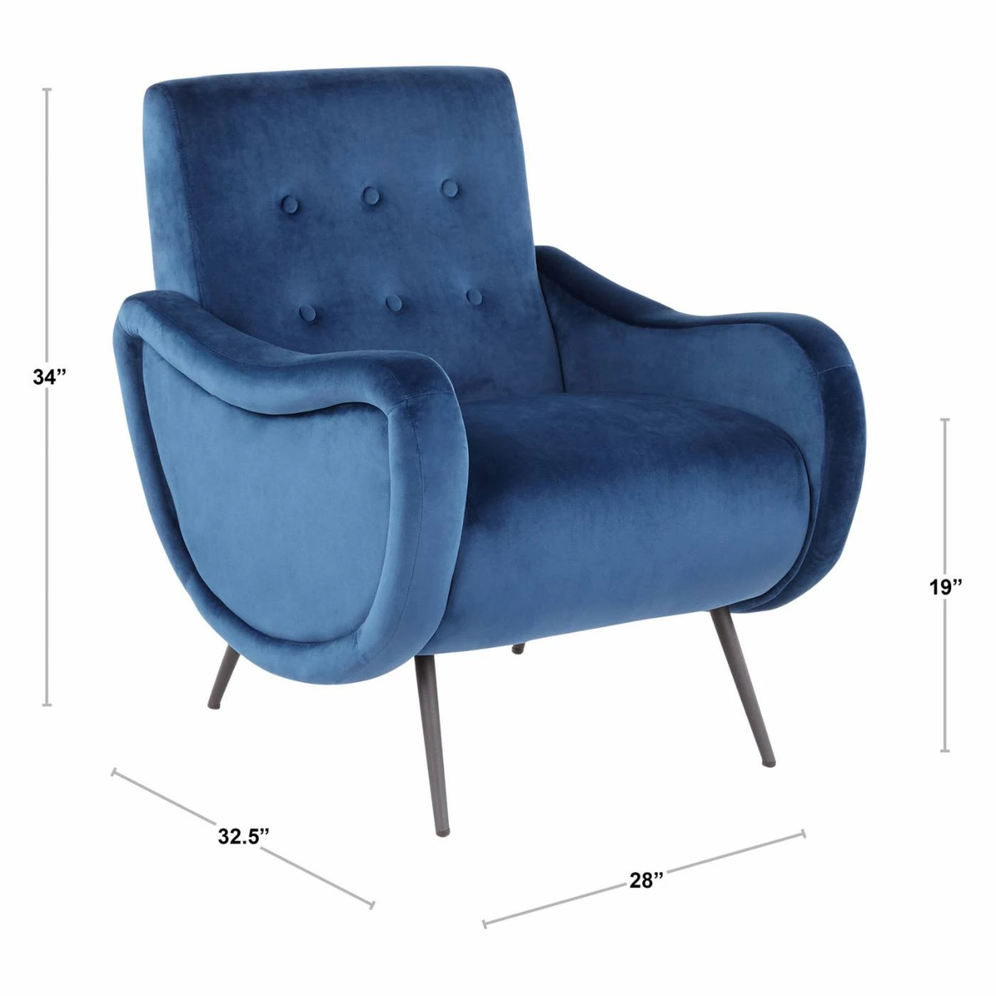 Best deal ๐ Arm Chairs LumiSource Rafael Contemporary Lounge Chair ๐ - Image 9