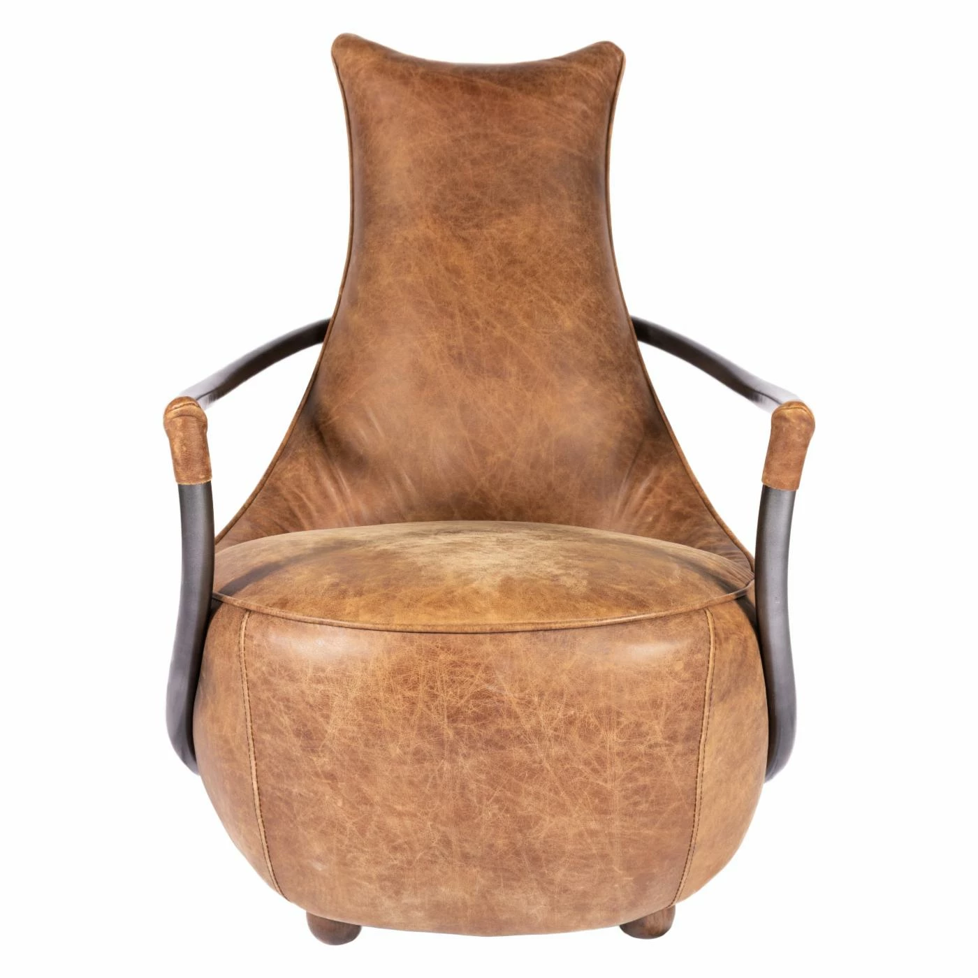 Coupon ๐ Moes Home Collection Arm Chairs Moe's Home Collection Carlisle Leather Arm Chair - Light Brown ๐ - Image 9