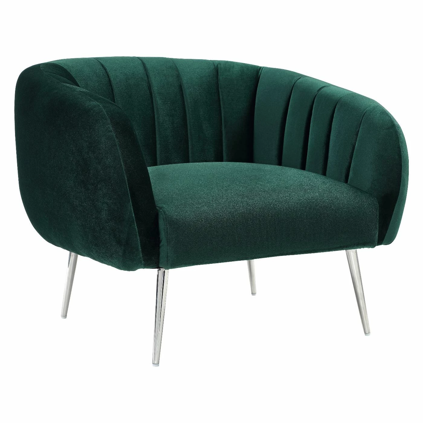 Buy ๐ Barrel Chairs Pangea Home Hilda Fabric Club Chair ๐ - Image 9