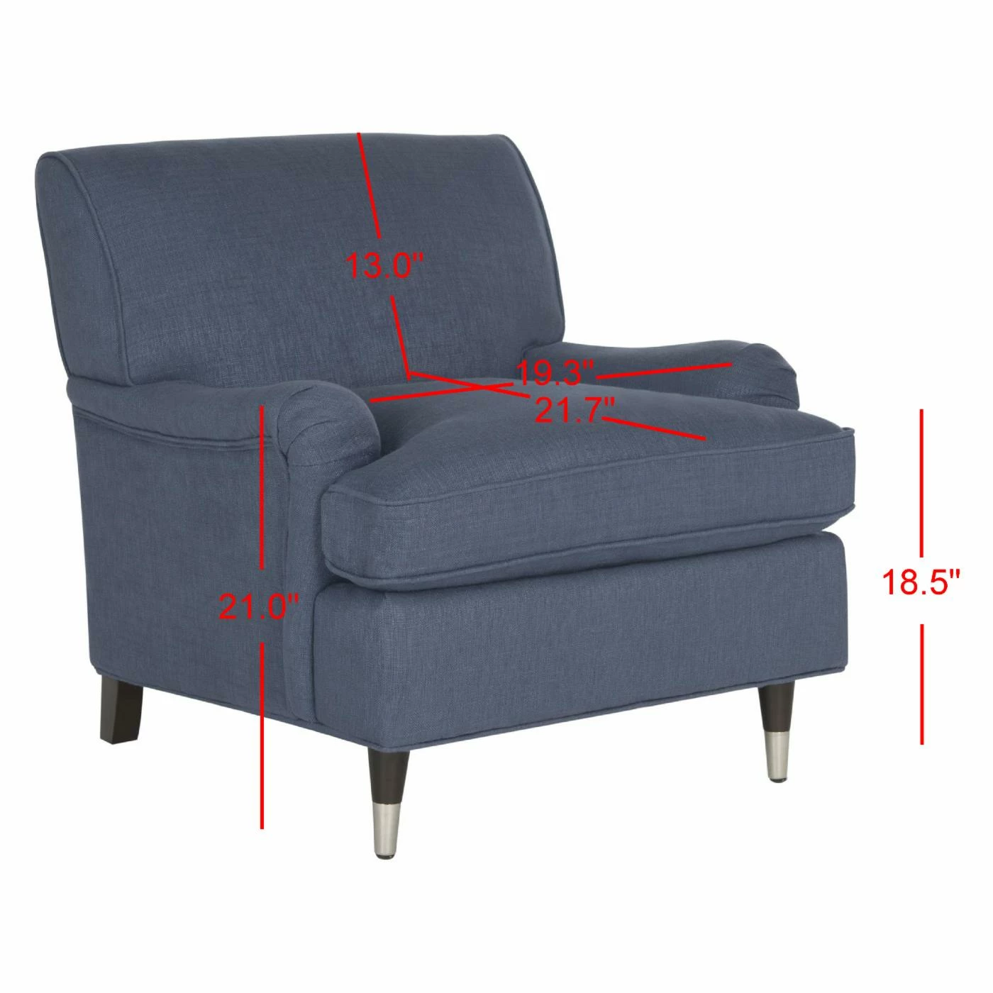Discount π Arm Chairs Safavieh Chloe Navy Club Chair π€© - Image 7