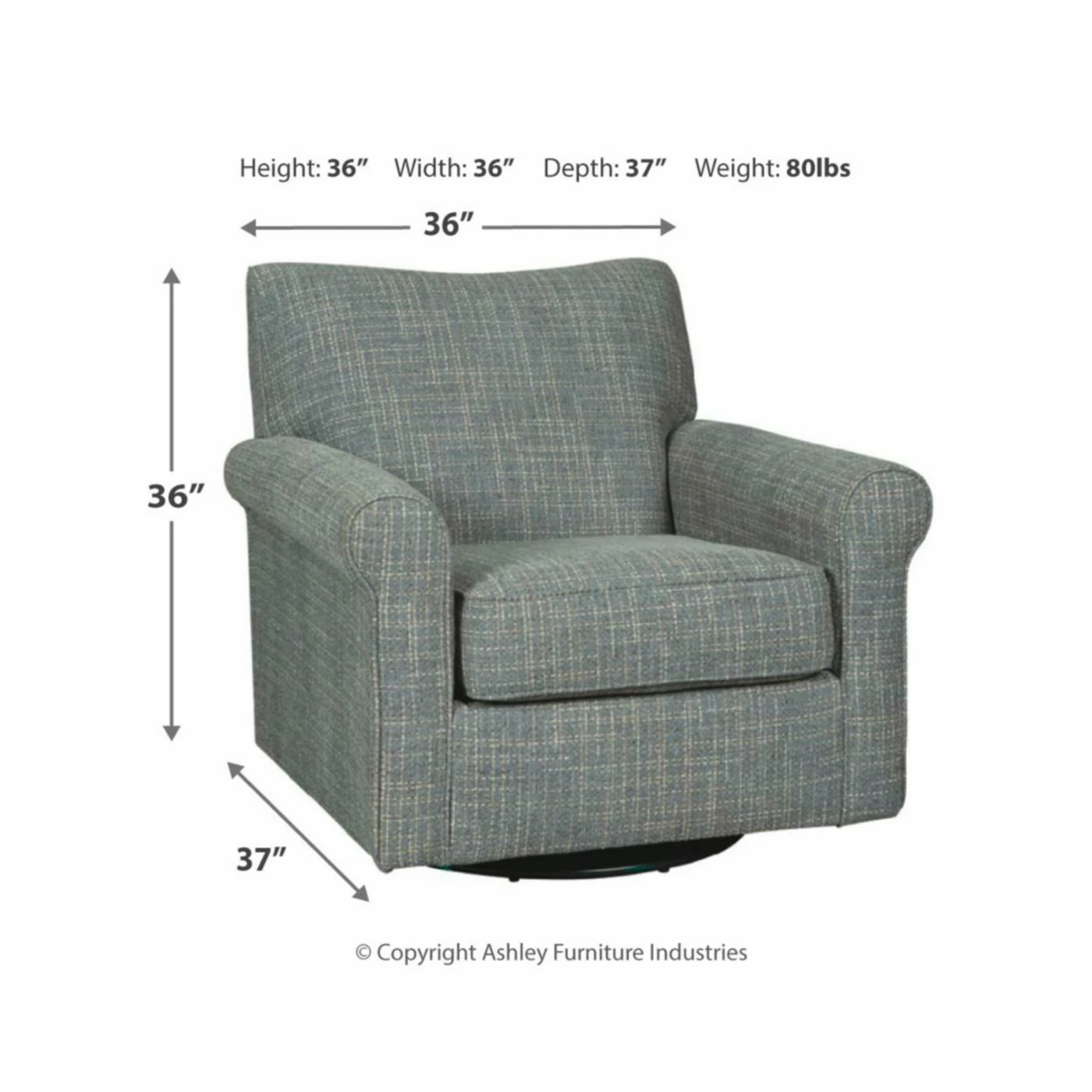 Wholesale π Arm Chairs Signature Design By Ashley Renley Swivel Glider Accent Chair π - Image 10