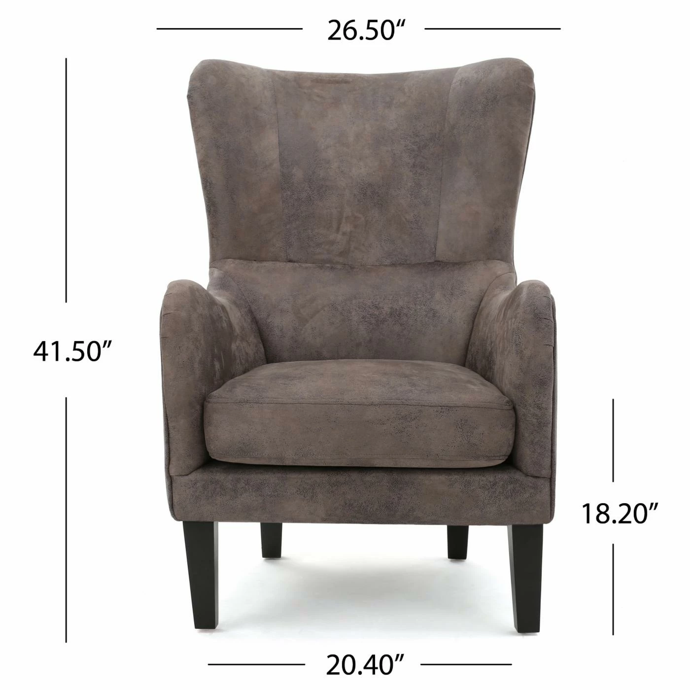 New β Best Selling Home Wingback Chairs Lorenzo Upholstered High Back Studded Accent Chair π - Image 7