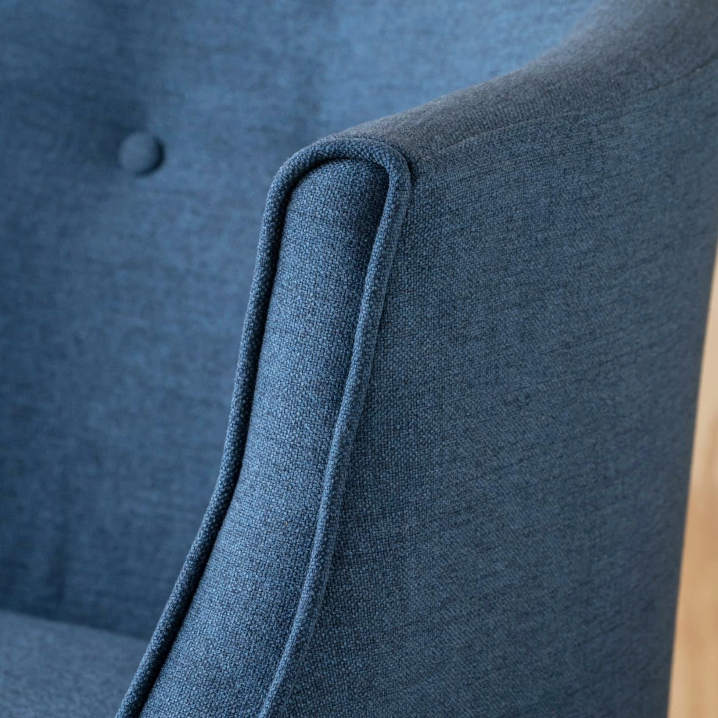 Best Sale โญ Best Selling Home Barrel Chairs Brandi Navy Blue Fabric Club Chair ๐ - Image 10