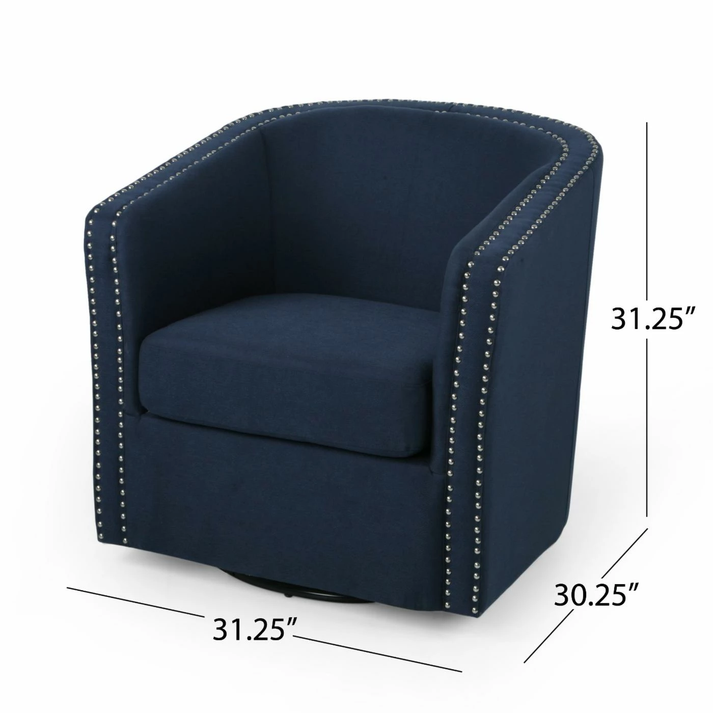 Top 10 ๐คฉ Best Selling Home Barrel Chairs Maya Contemporary Swivel Barrel Accent Chair ๐ - Image 10