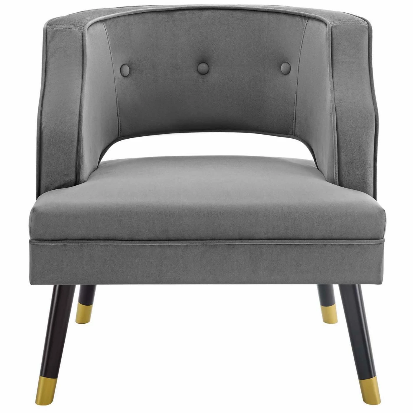 Best Sale โ๏ธ Armless Chairs Modway Traipse Tufted Open Back Performance Velvet Armchair ๐ - Image 10