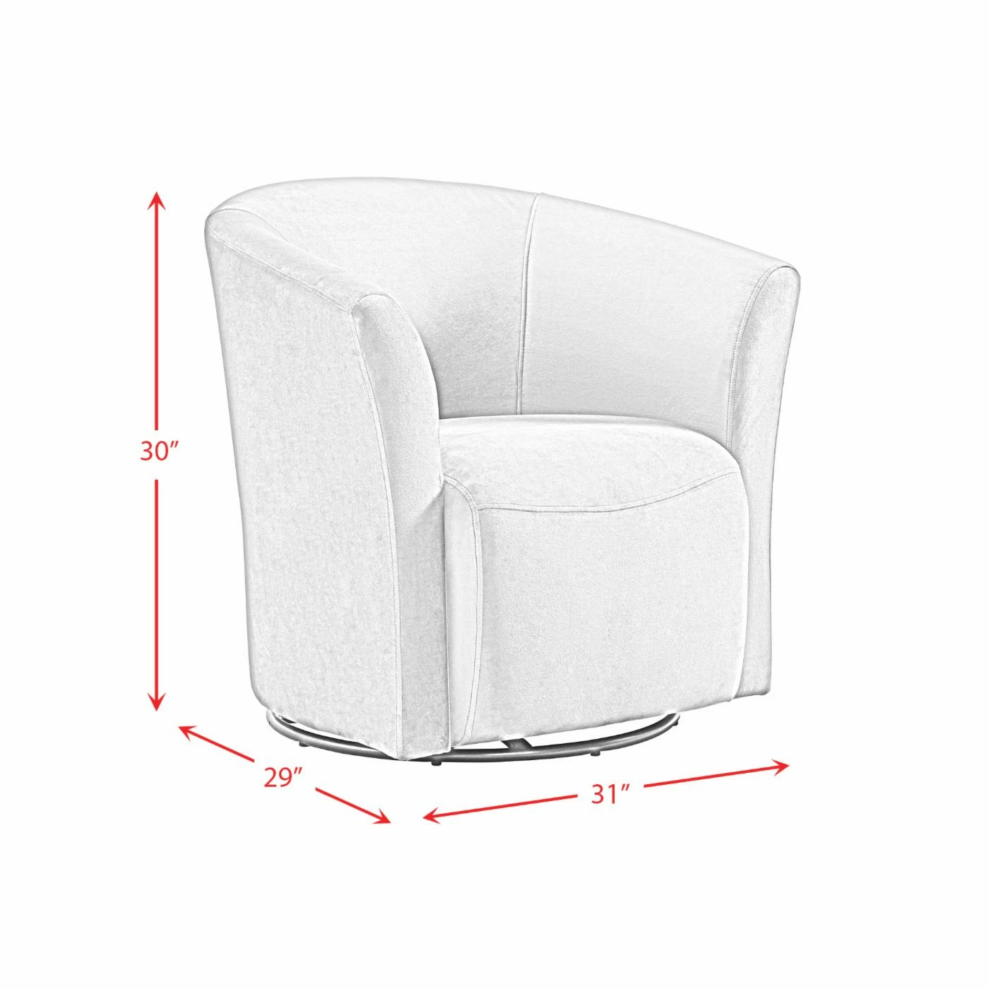 Best Sale โจ Barrel Chairs Picket House Furnishings Cason Swivel Barrel Chair ๐ฅ - Image 10