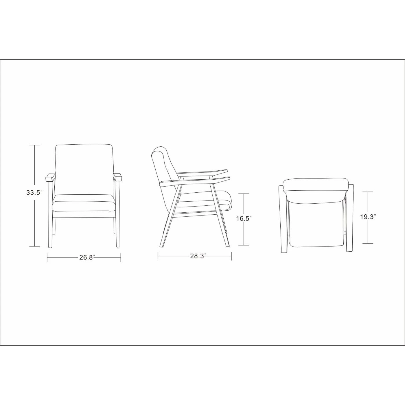 Cheap ๐ Arm Chairs Manhattan Comfort Arch Duke Faux Leather Accent Chair ๐ - Image 10