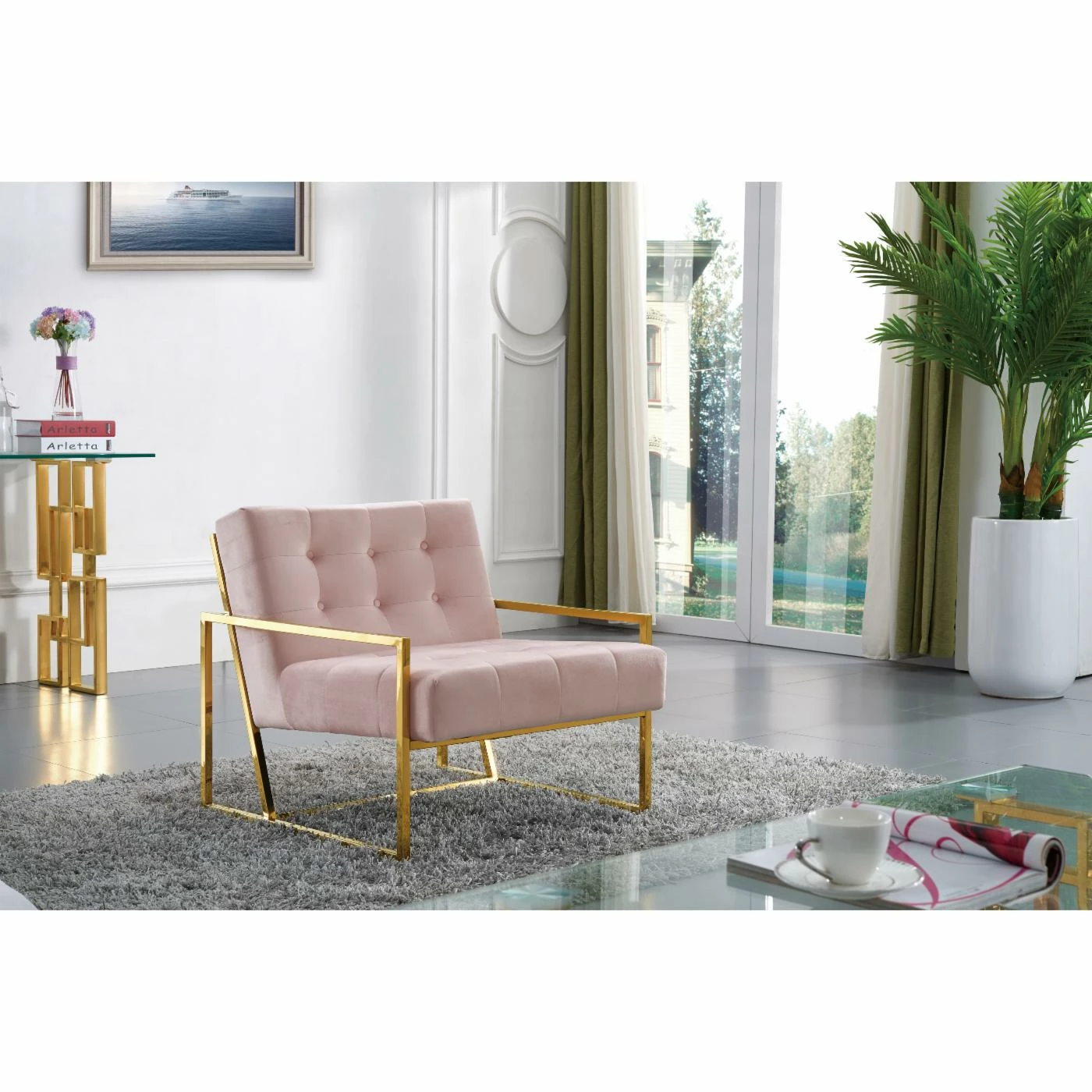 Best Pirce ๐ Arm Chairs Meridian Furniture Inc Pierre Accent Chair ๐ฏ - Image 10