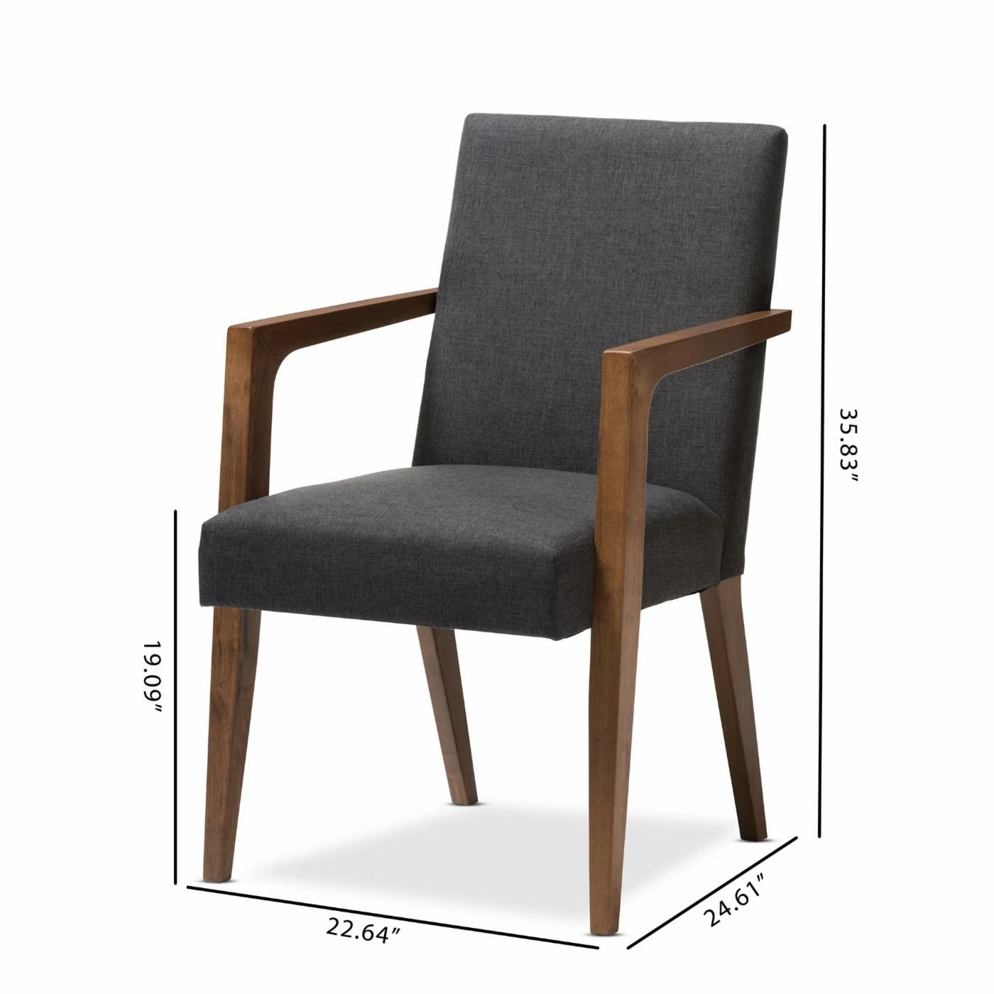 Flash Sale ๐ Arm Chairs HN Home Bassetti Mid-Century Modern Upholstered Wooden Armchair - Set Of 2 โญ - Image 9