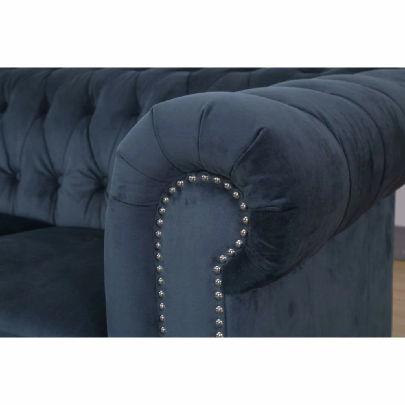 Best Pirce โ Abbyson Living Club Chairs Abbyson Leroy Grand Chesterfield Velvet Armchair ๐ฅ - Image 3