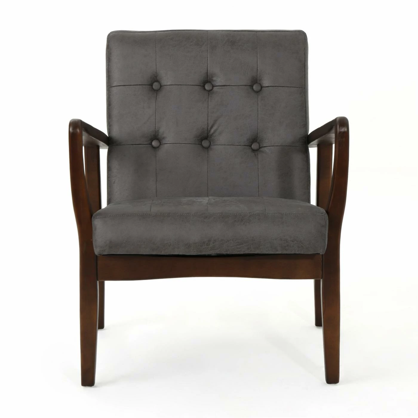 Hot Sale ๐ Arm Chairs HN Home Adams Mid-Century Modern Tufted Microfiber Club Chair ๐ฅฐ - Image 2