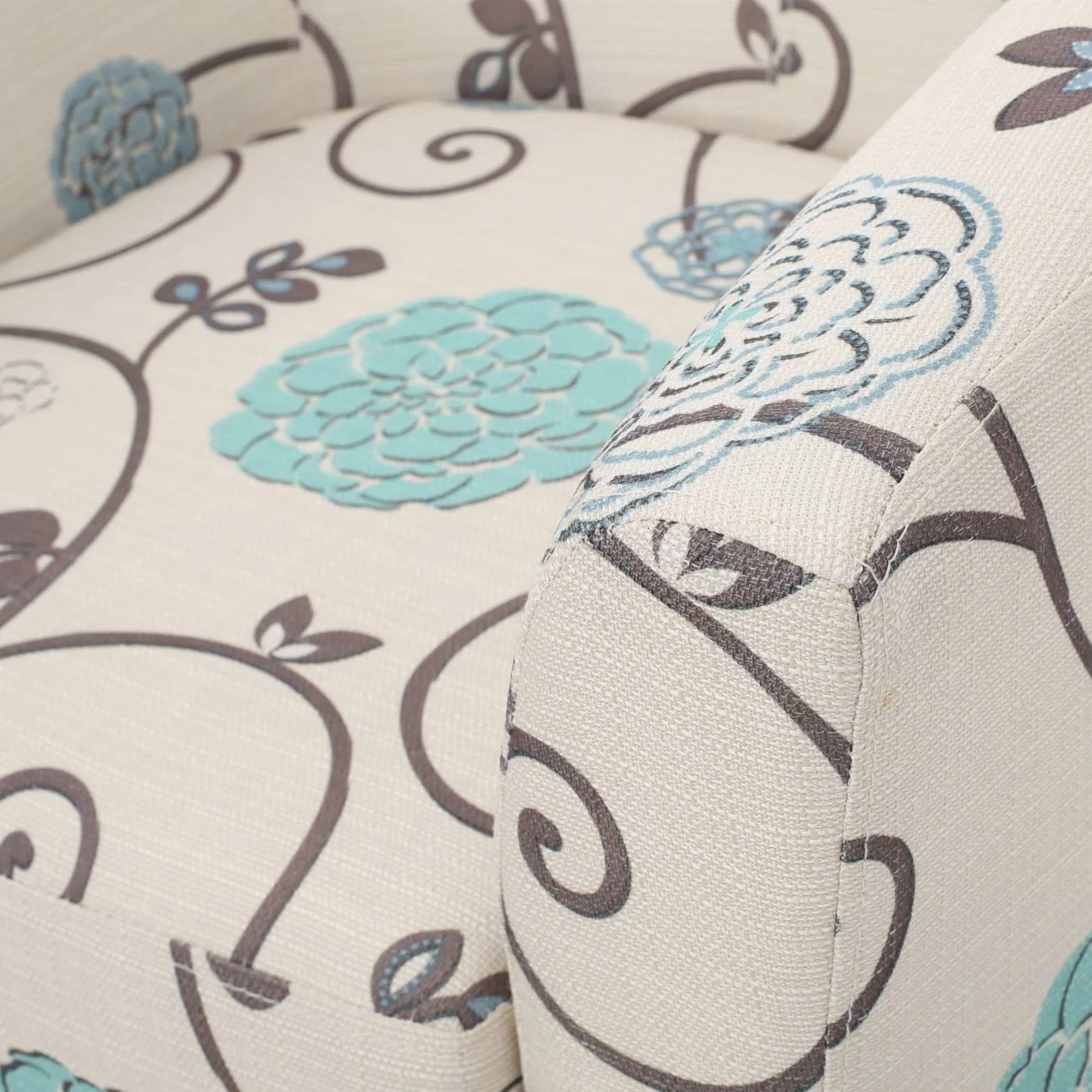 Best Pirce โญ Best Selling Home Arm Chairs Preston Floral Upholstered Club Chair ๐ - Image 2